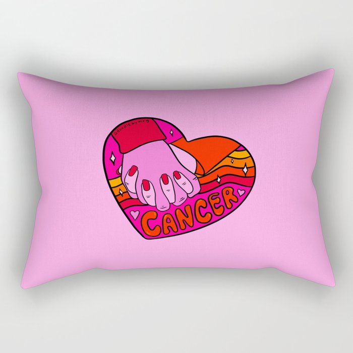 Cancer Valentine Rectangular Pillow Gallery Image 2