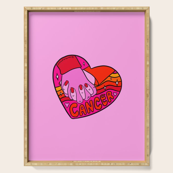 Cancer Valentine Serving Tray Gallery Image 1