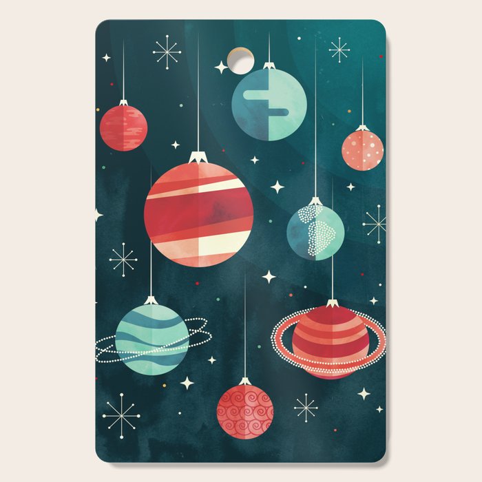 Joy to the Universe (in Teal) Cutting Board Gallery Image 1