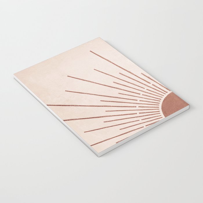 Boho Sun no. 5 Terracotta Notebook Gallery Image 3