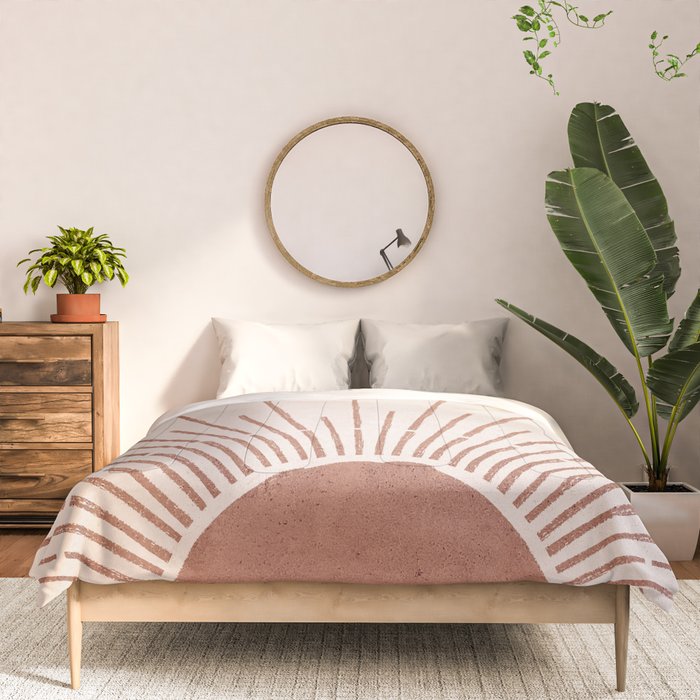 Boho Sun no. 5 Terracotta Comforter Gallery Image 3
