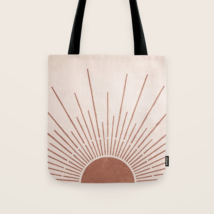 Boho Sun no. 5 Terracotta Tote Bag Gallery Image 1