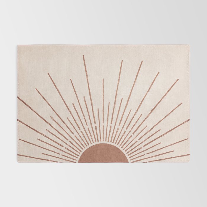 Boho Sun no. 5 Terracotta Rug Gallery Image 2
