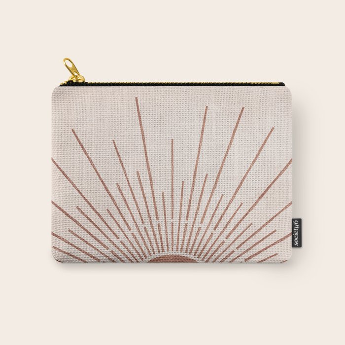 Boho Sun no. 5 Terracotta Carry All Pouch Gallery Image 1