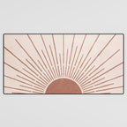 Boho Sun no. 5 Terracotta Desk Mat Gallery Image 3