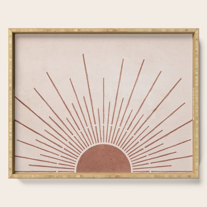 Boho Sun no. 5 Terracotta Serving Tray Gallery Image 1