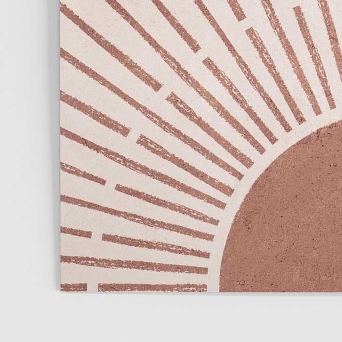 Boho Sun no. 5 Terracotta Poster Gallery Image 3
