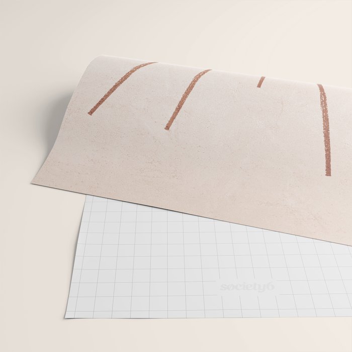 Boho Sun no. 5 Terracotta Wrapping Paper Gallery Image 2