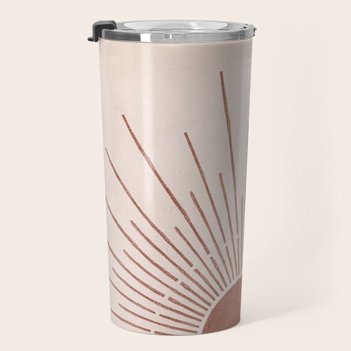 Boho Sun no. 5 Terracotta Travel Mug Gallery Image 3