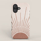 Boho Sun no. 5 Terracotta iPhone Case Gallery Image 1