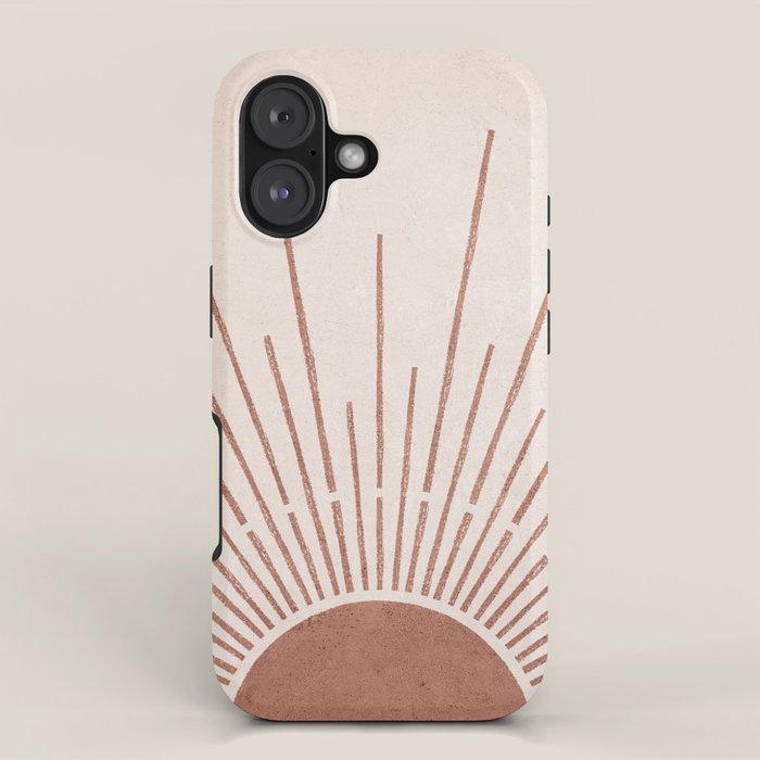Boho Sun no. 5 Terracotta iPhone Case Gallery Image 1