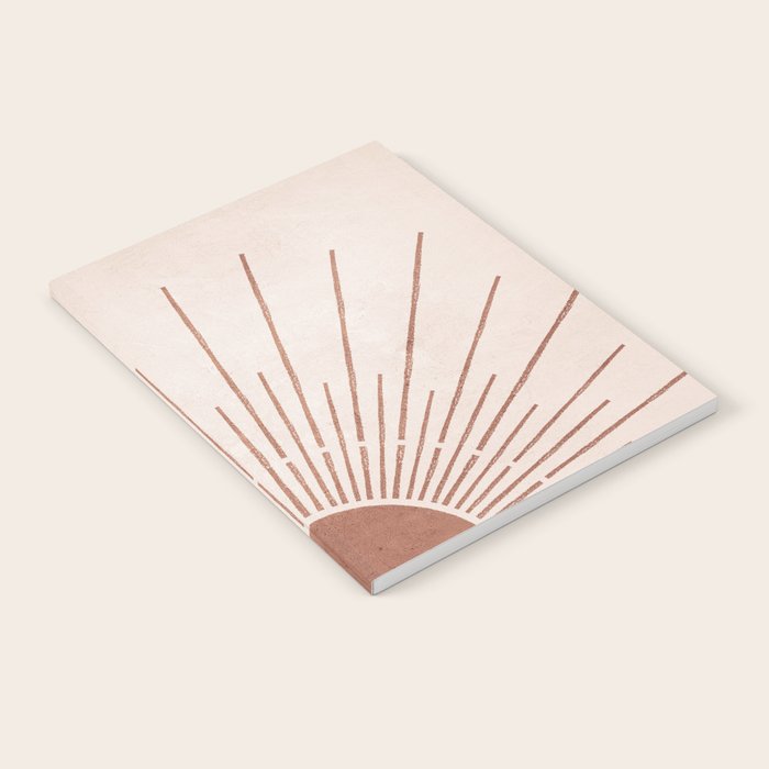 Boho Sun no. 5 Terracotta Notebook Gallery Image 2