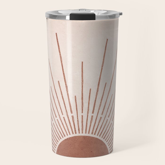 Boho Sun no. 5 Terracotta Travel Mug Gallery Image 1