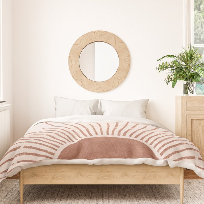 Boho Sun no. 5 Terracotta Duvet Cover Gallery Image 3