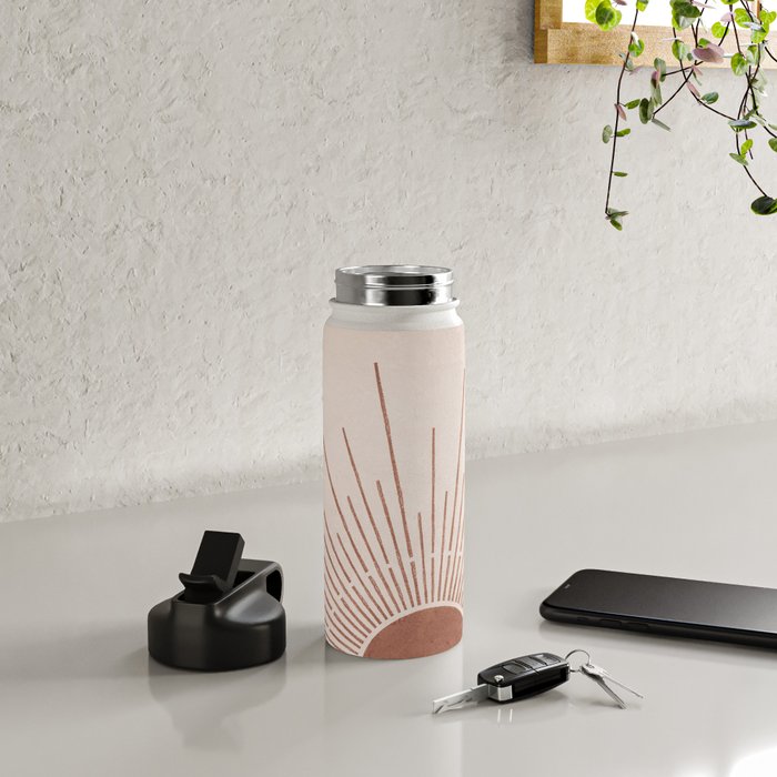 Boho Sun no. 5 Terracotta Water Bottle Gallery Image 4