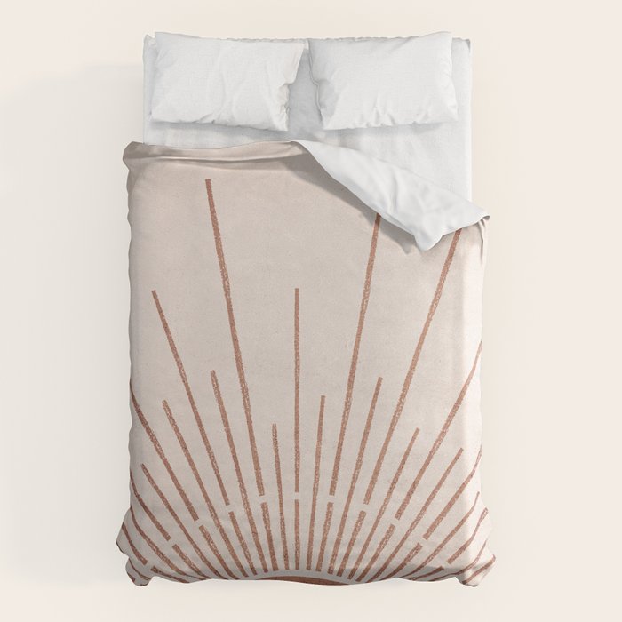 Boho Sun no. 5 Terracotta Duvet Cover Gallery Image 6