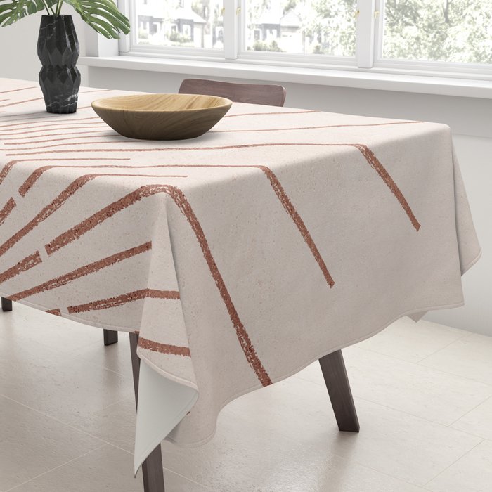 Boho Sun no. 5 Terracotta Tablecloth Gallery Image 3