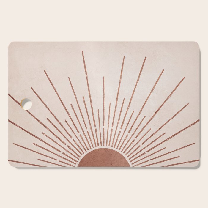 Boho Sun no. 5 Terracotta Cutting Board Gallery Image 1