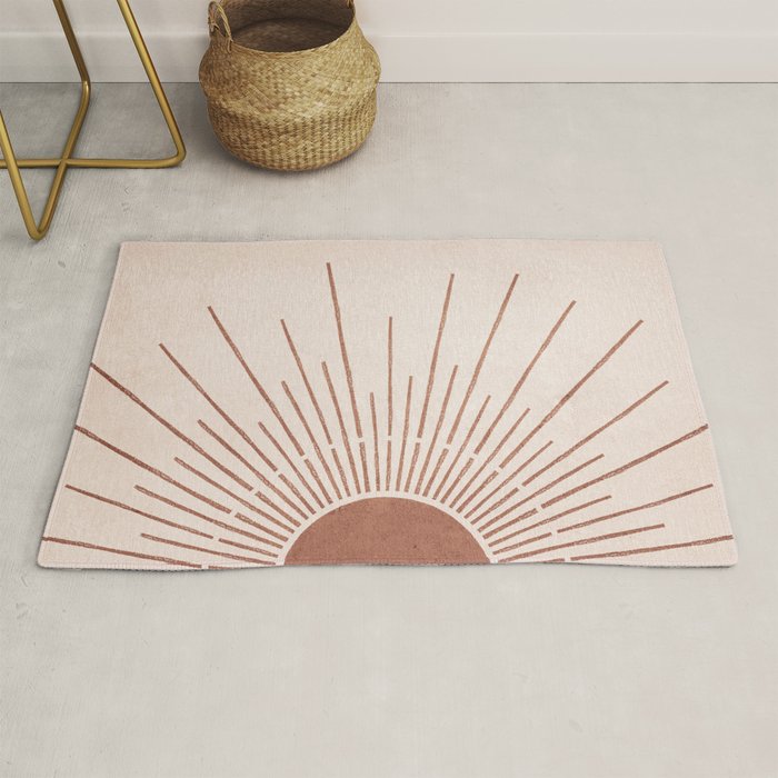 Boho Sun no. 5 Terracotta Rug Gallery Image 1