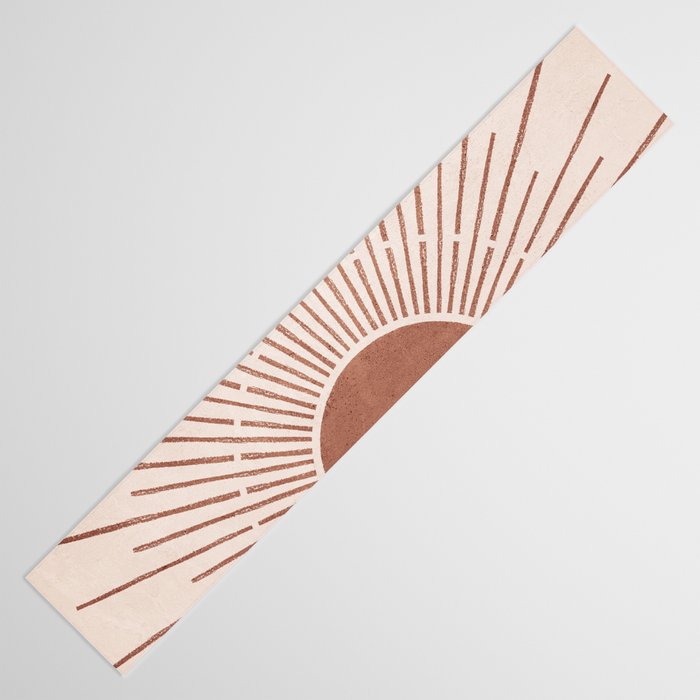 Boho Sun no. 5 Terracotta Table Runner Gallery Image 3