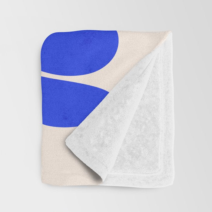 Electrik Blue Ferns: Matisse Edition Throw Blanket Gallery Image 3