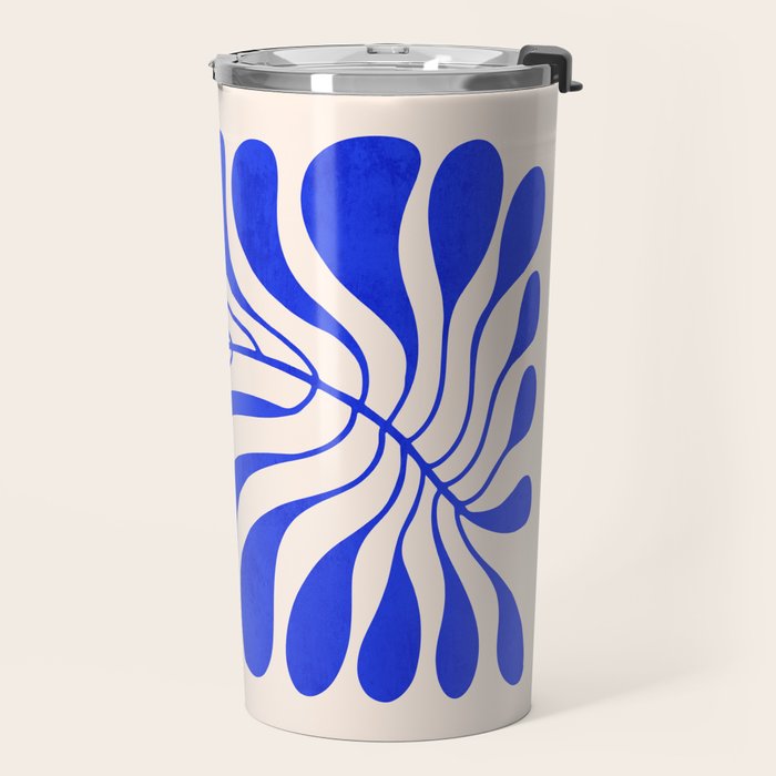 Electrik Blue Ferns: Matisse Edition Travel Mug Gallery Image 2