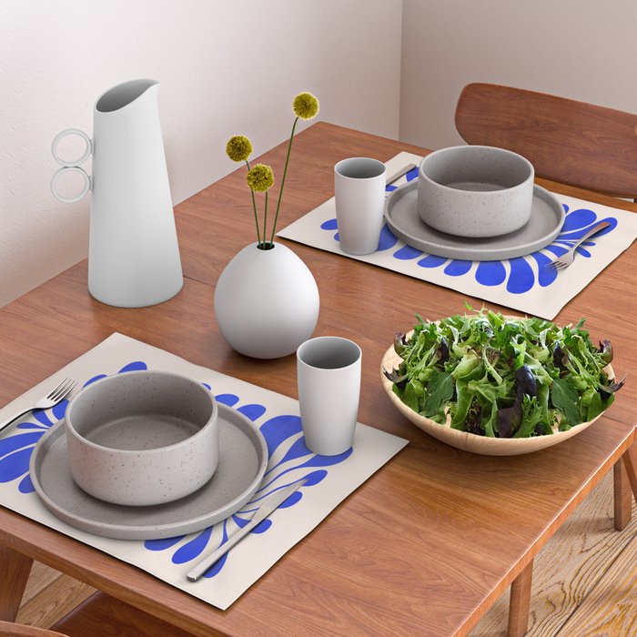 Electrik Blue Ferns: Matisse Edition Placemat Gallery Image 2