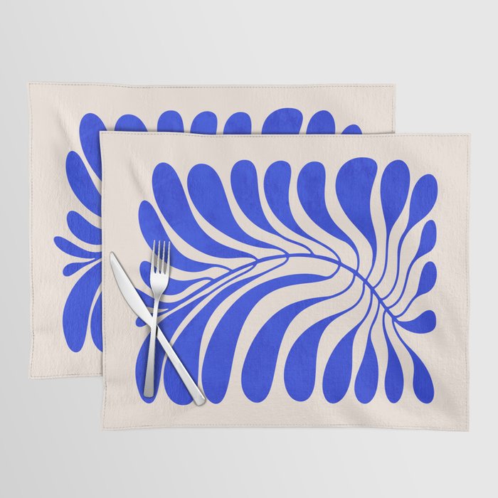 Electrik Blue Ferns: Matisse Edition Placemat Gallery Image 1