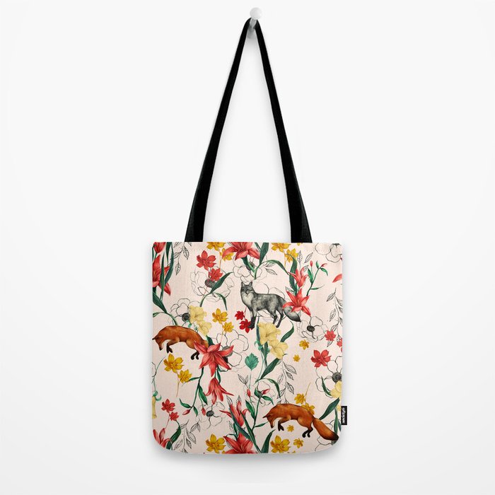 Floral Fox Tote Bag Gallery Image 2