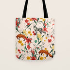 Floral Fox Tote Bag Gallery Image 1