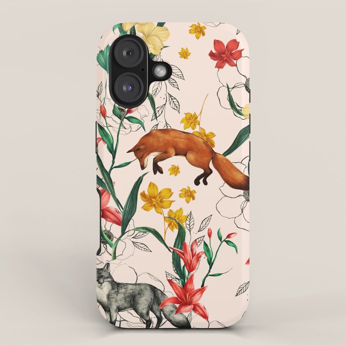 Floral Fox iPhone Case Gallery Image 1