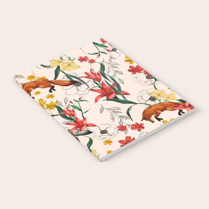 Floral Fox Notebook Gallery Image 2