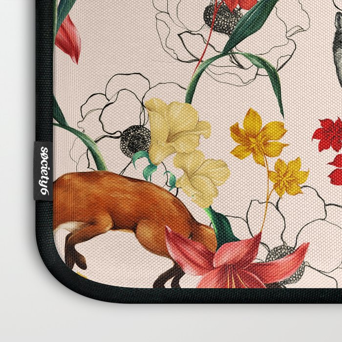 Floral Fox Laptop Sleeve Gallery Image 3
