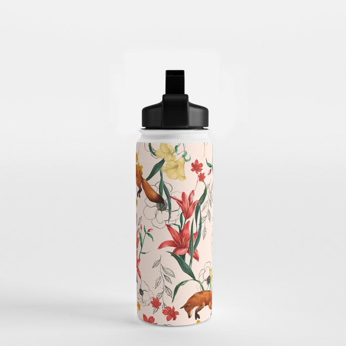 Floral Fox Water Bottle Gallery Image 2