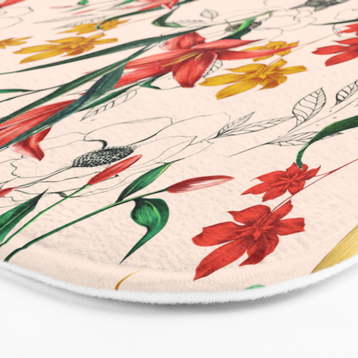 Floral Fox Bath Mat Gallery Image 3