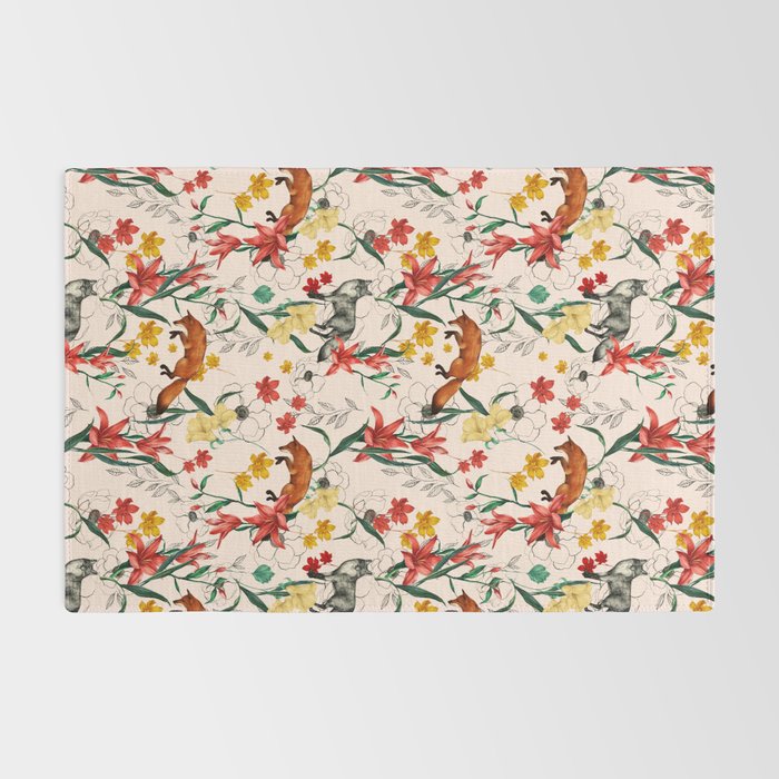 Floral Fox Rug Gallery Image 2