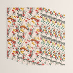 Floral Fox Wrapping Paper Gallery Image 3