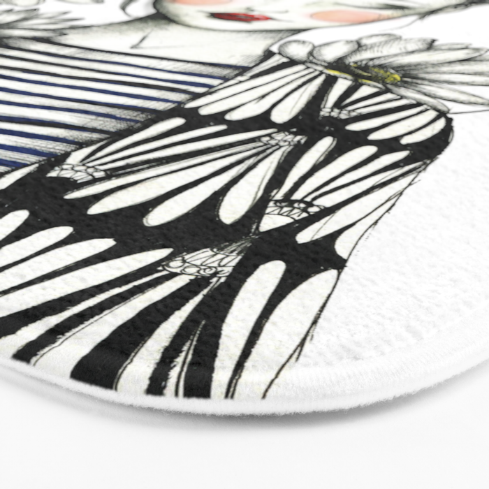 Girl and Bird Bath Mat Gallery Image 3