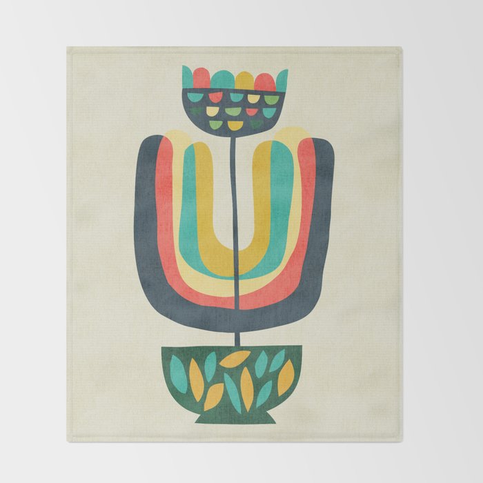 Potted Plant 3 Throw Blanket Gallery Image 2