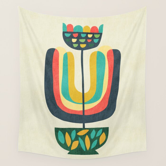 Potted Plant 3 Wall Tapestry Gallery Image 1