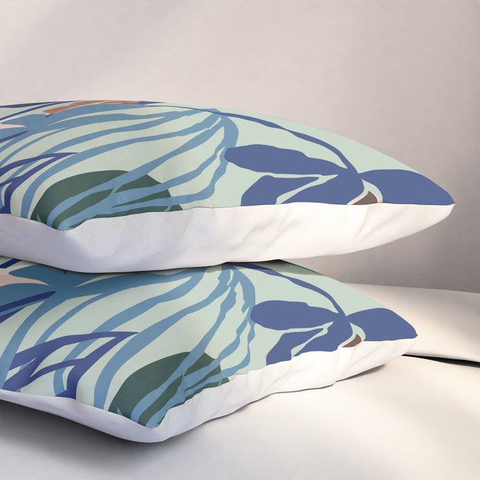 Beauty outside - mint floral Pillow Sham Gallery Image 3