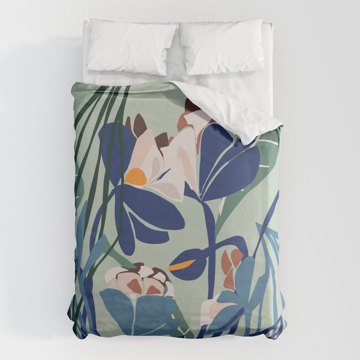 Beauty outside - mint floral Duvet Cover Gallery Image 6