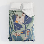 Beauty outside - mint floral Duvet Cover Gallery Image 6