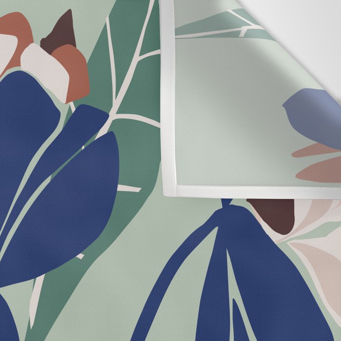 Beauty outside - mint floral Wall Tapestry Gallery Image 3