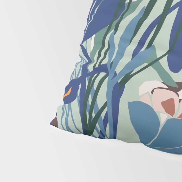 Beauty outside - mint floral Pillow Sham Gallery Image 4