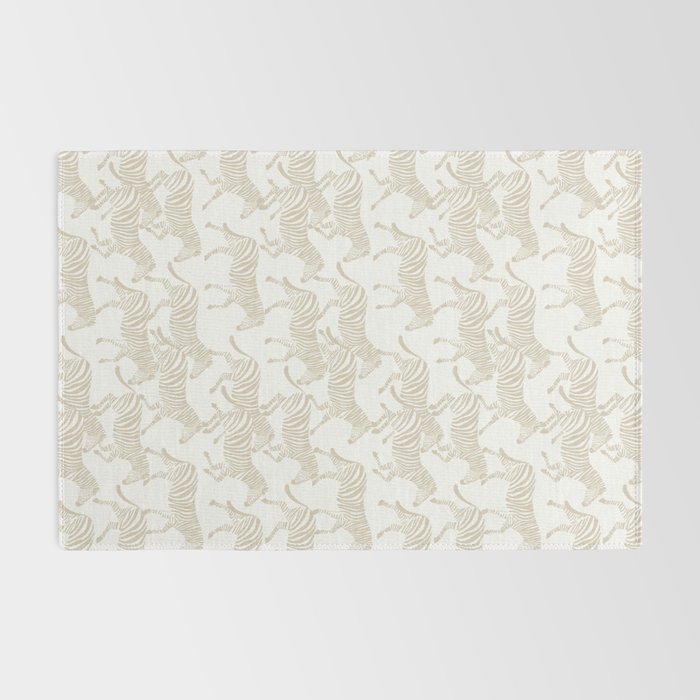 Zebras in tan Rug Gallery Image 2