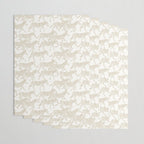 Zebras in tan Wrapping Paper Gallery Image 3