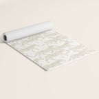 Zebras in tan Yoga Mat Gallery Image 2