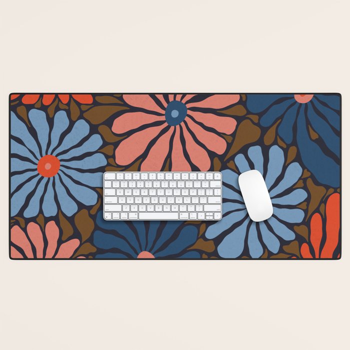 Lazy Florals #4 Desk Mat Gallery Image 1