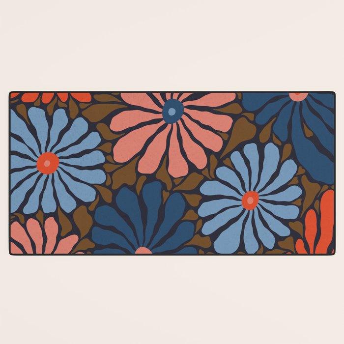 Lazy Florals #4 Desk Mat Gallery Image 3